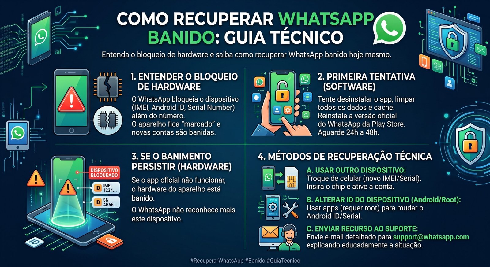 Passo a passo como recuperar whatsapp banido